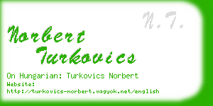 norbert turkovics business card